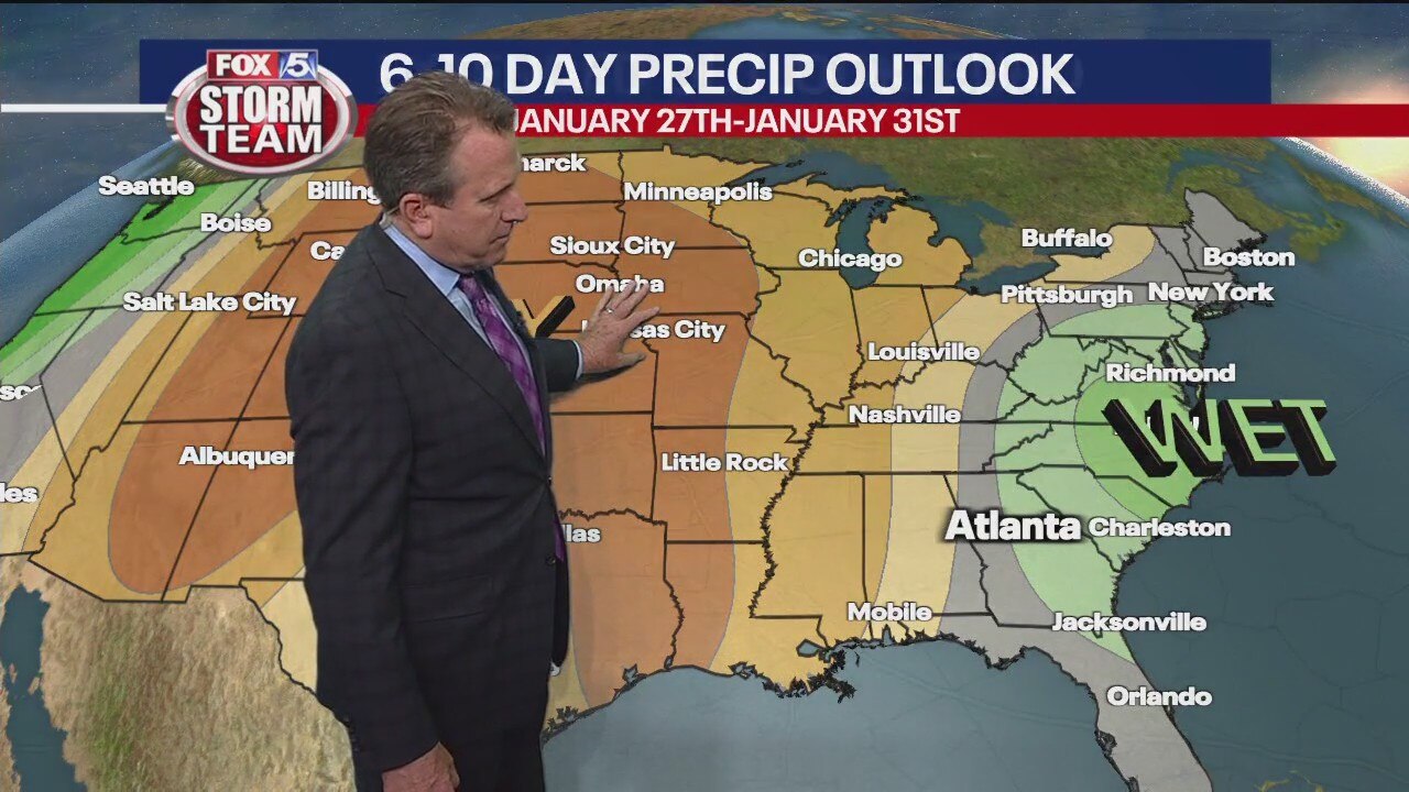 Monday midday weather forecast