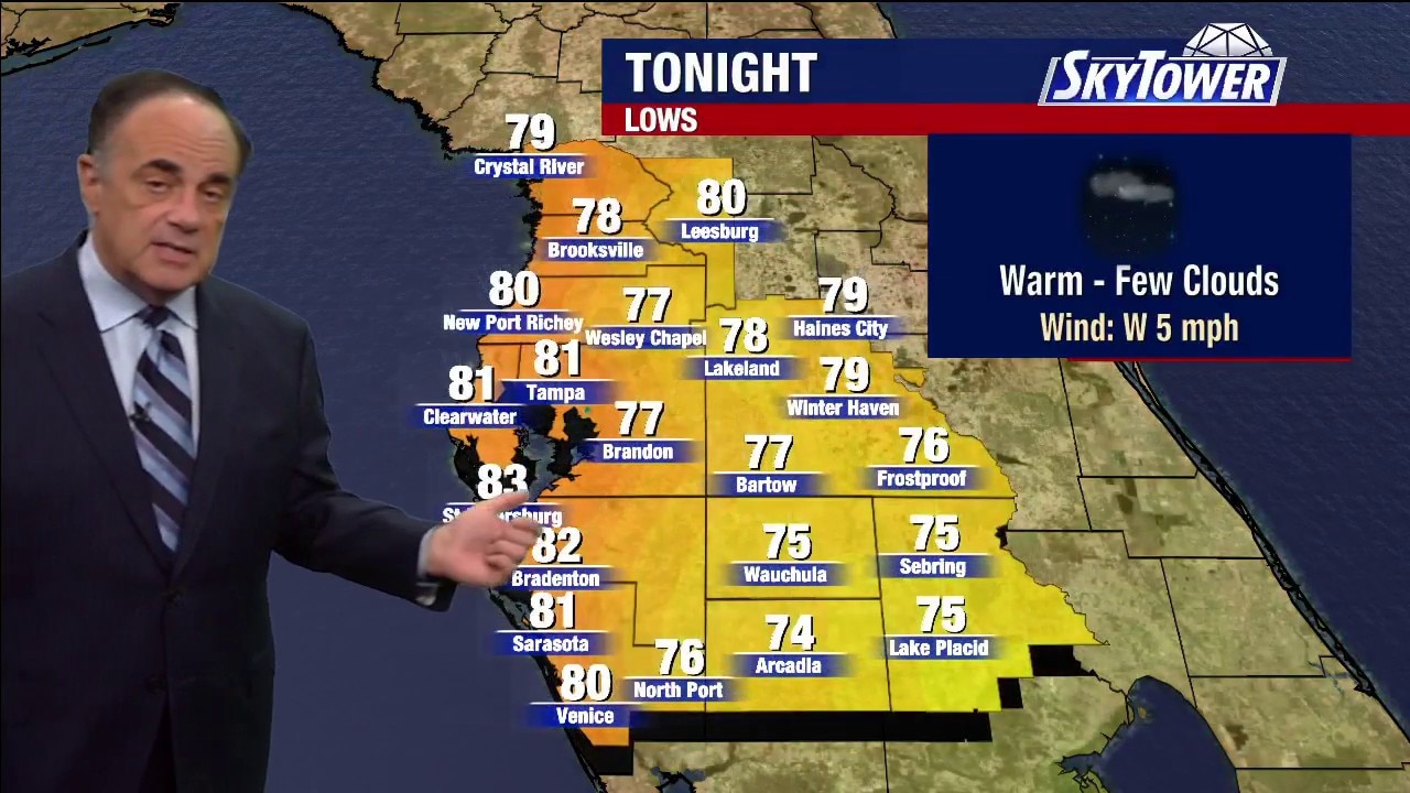 Tampa weather | Monday evening forecast