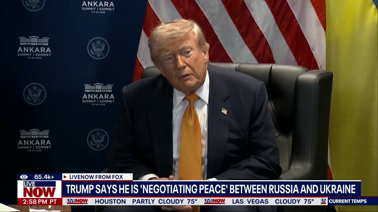 Trump says he is 'negotiating peace' for Russia, Ukraine