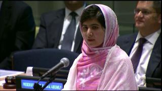 Teen shot by Taliban speaks at UN