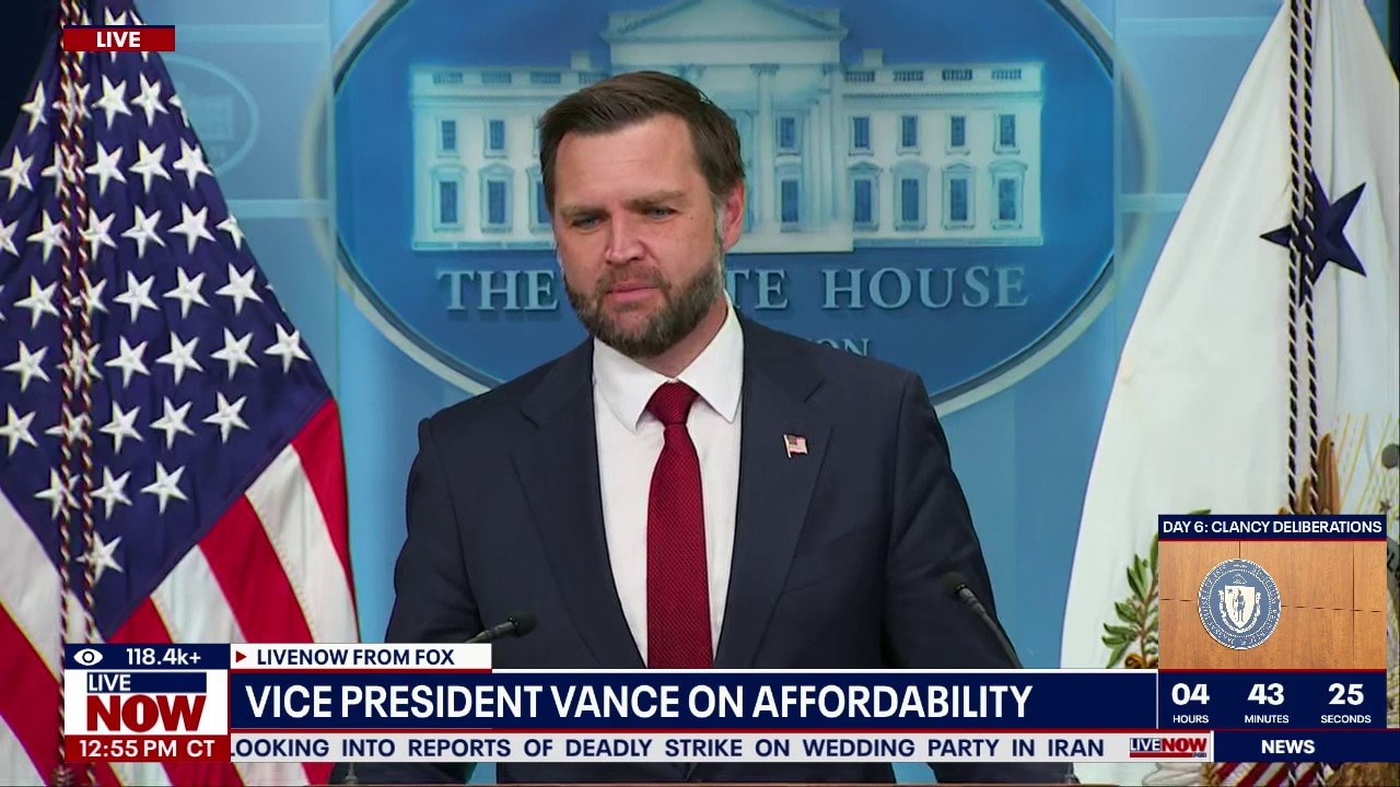 VP Vance leads White House press briefing