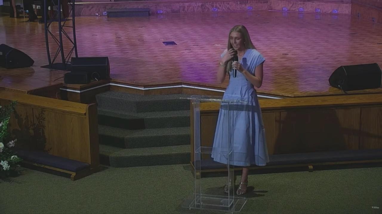 Miss Goldsboro Summer Carson speaks at memorial for former Miss North Carolina Carrie Everett