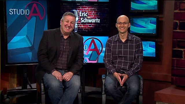 Comedian Eric Schwartz brings some laughs to Studio A