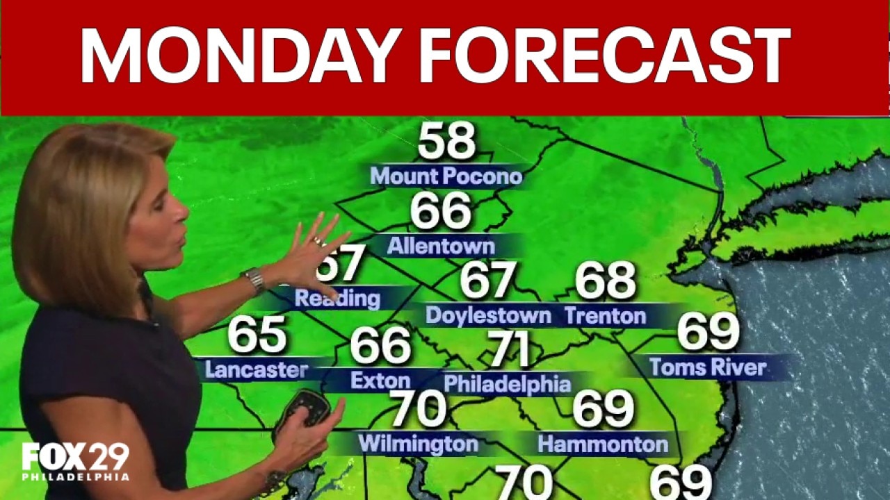 Philadelphia weather: Monday evening forecast