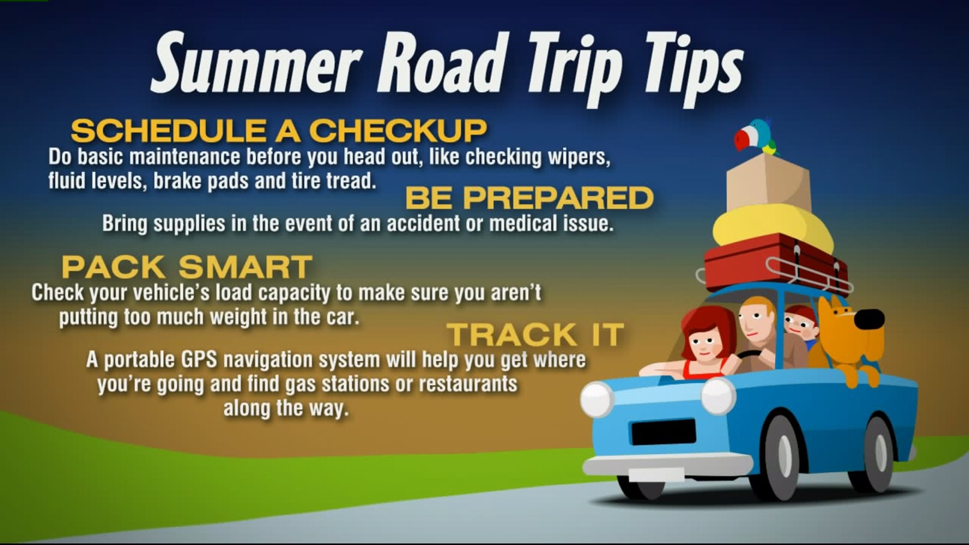 Summer road trip tips