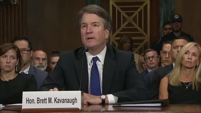 Kavanaugh: Not allowed to immediately defend his name