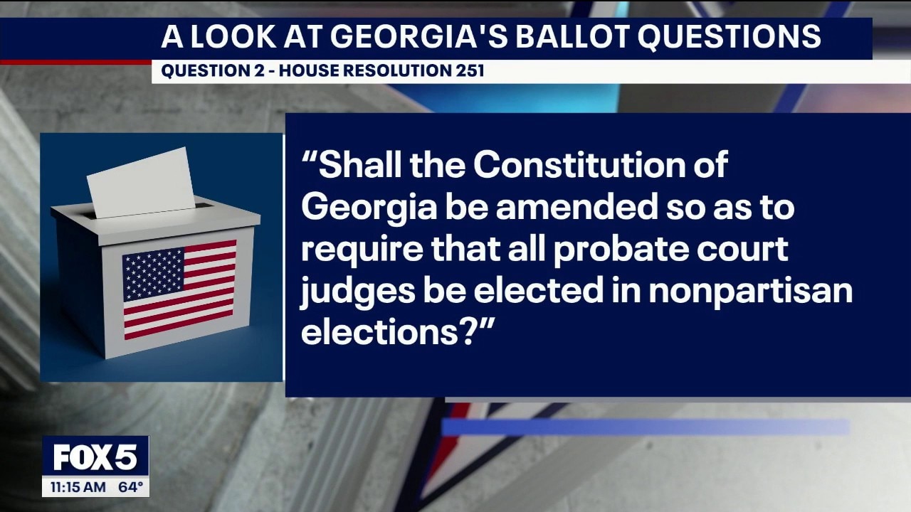 Georgia ballot features three amendment proposals