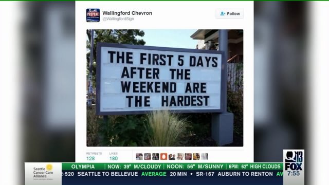 Seattle gas station`s hilarious signs go viral