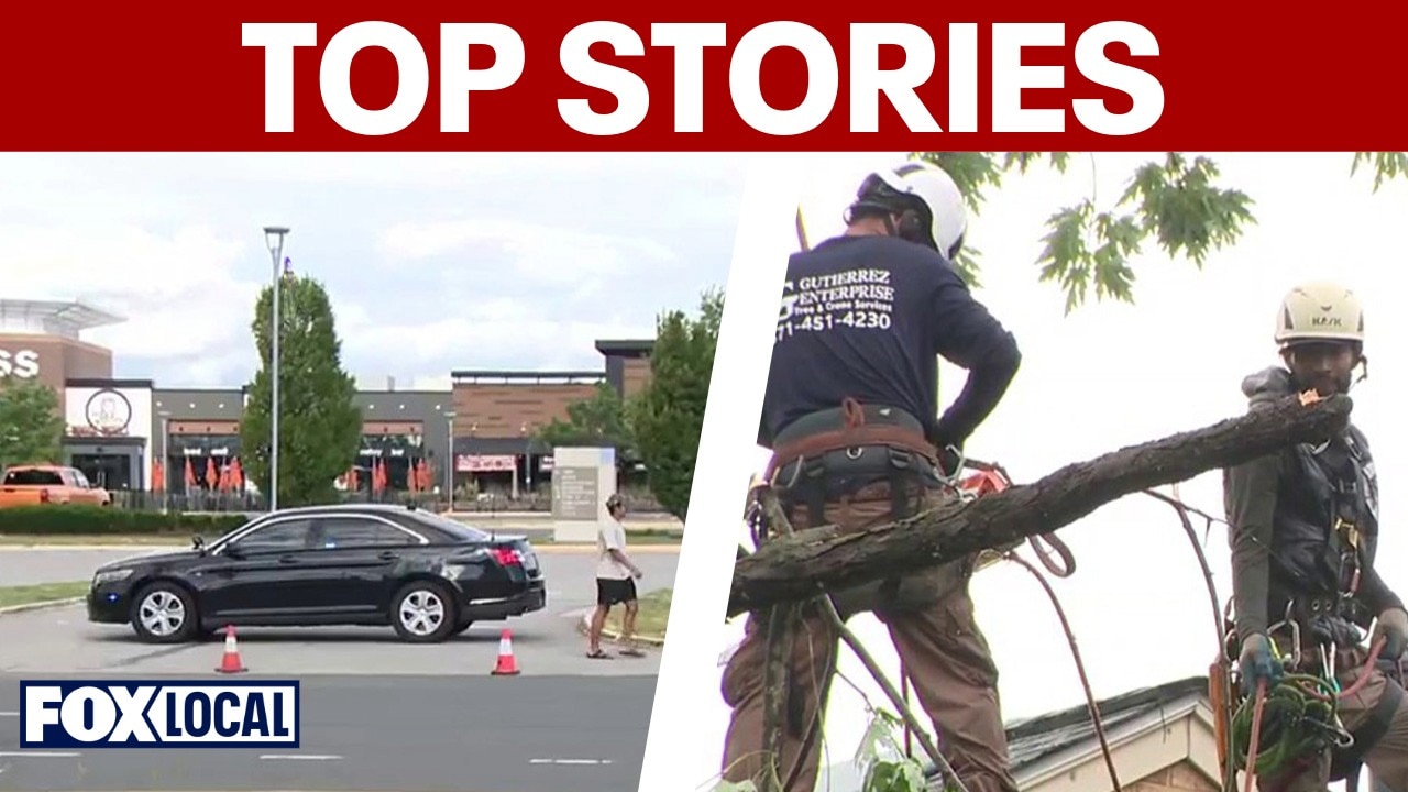 Springfield Town Center bomb threat; 90+ mph winds cause damage across DMV