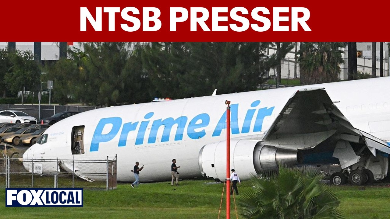FULL: NTSB briefing on deadly Amazon Air cargo plane crash at MIA