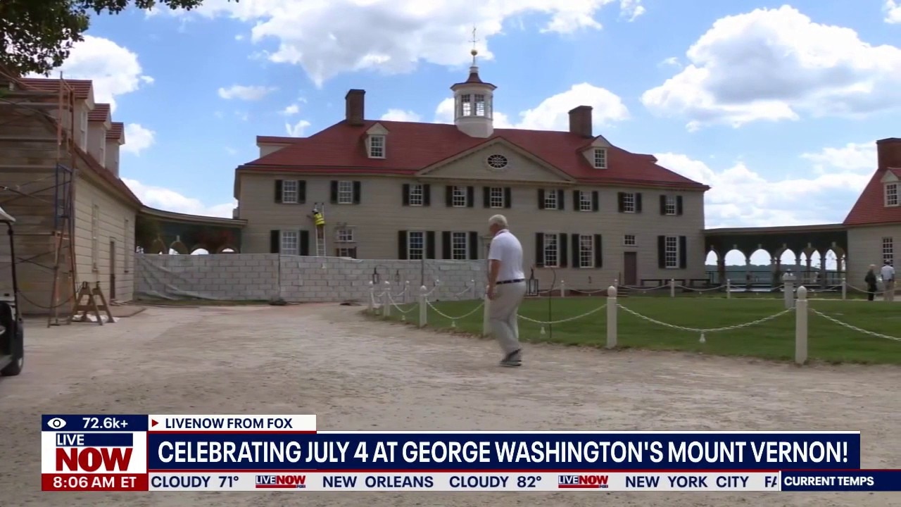 Celebrating July 4 at George Washington's Mt. Vernon!