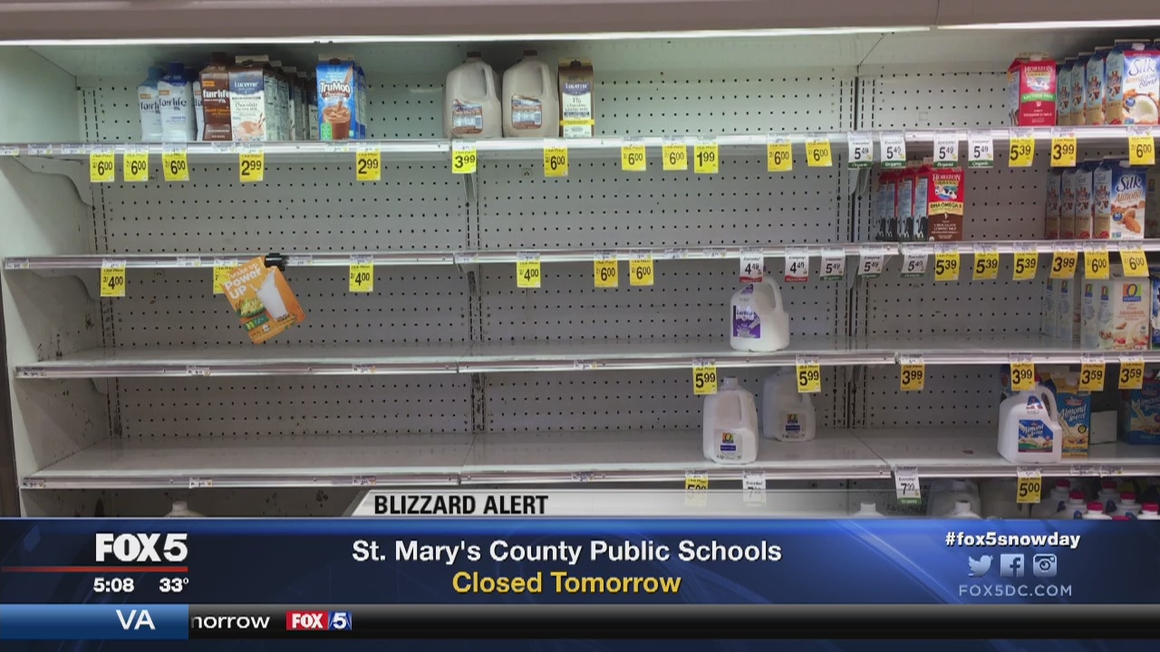 Residents stocking up ahead of big snowstorm