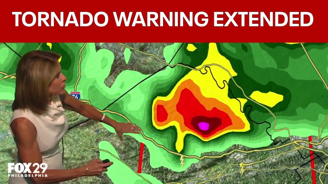 Philadelphia weather: Tornado Warning extended until 5:30pm