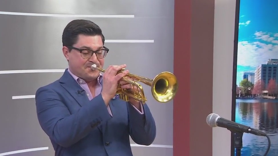 Trumpeter Tatum Greenblatt holds workshop for Osceola School of the Arts