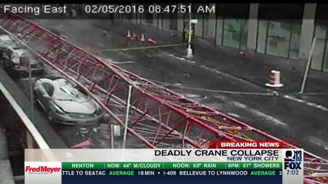 Deadly crane collapse in New York City