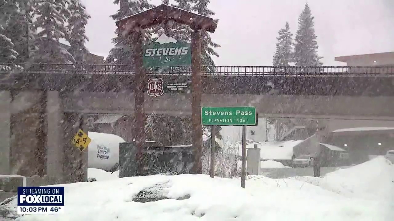 Heavy snow anticipated overnight at WA's Stevens Pass