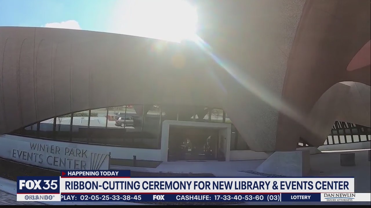 Ribbon-cutting ceremony for new library and events center in Winter Park