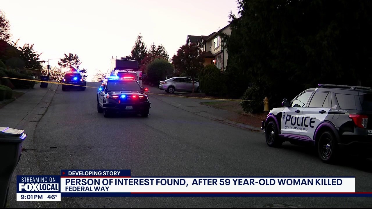 Person of interest arrested after 59-year-old woman killed in Federal Way