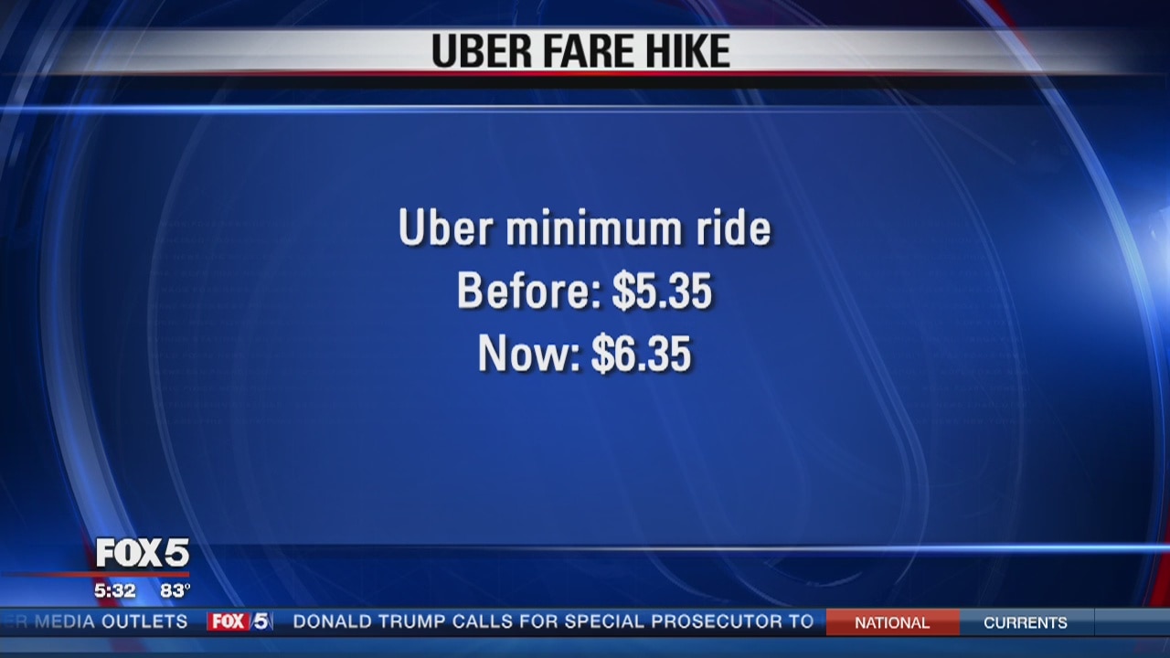 UberX minimum fares go up for DC riders