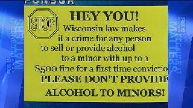 Coalition issuing warning against providing alcohol to minors