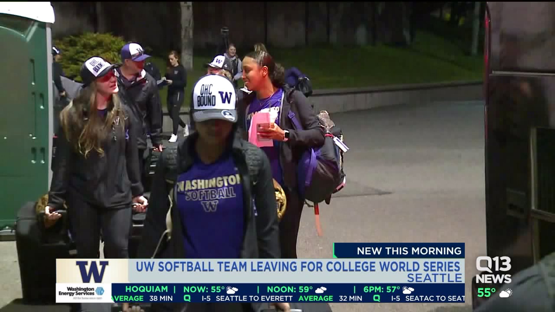 Huskies leave for College World Series