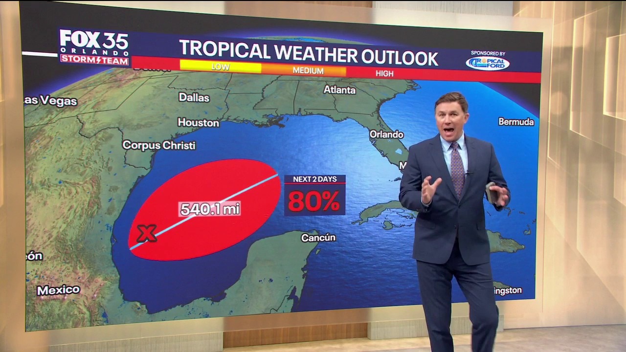 Orlando Forecast: Tropical Depression Soon to Form, Rainiest Week of the Year