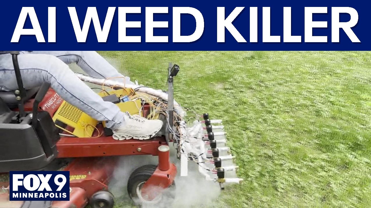 Minnesota inventor kills weeds without chemicals