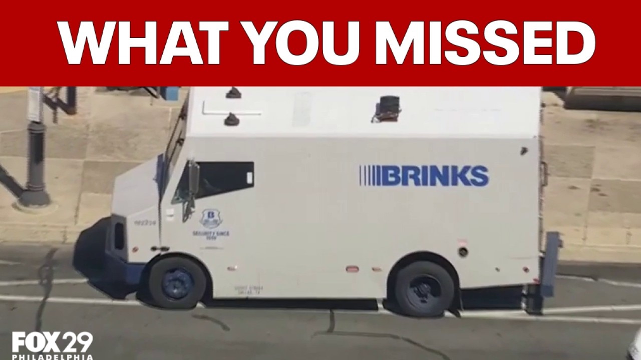 Brinks truck armed robbery, car crashes into police station and more Philly news