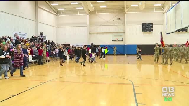 Some JBLM soldiers return home in time for Christmas