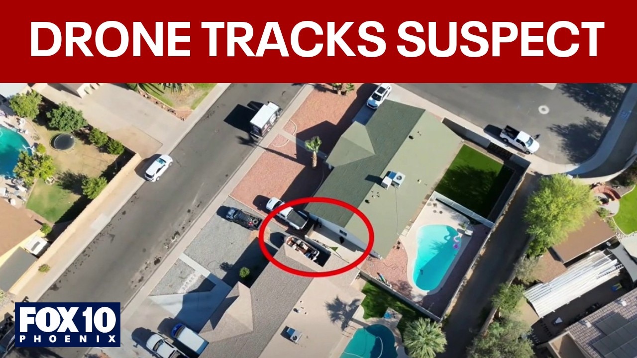 Police drone tracks purse snatching suspect in Glendale