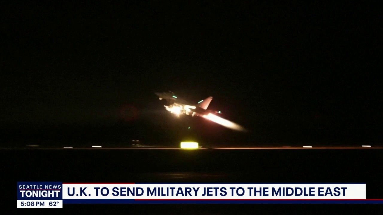 UK to send military jets to Middle East as Houthi rebel attacks intensify