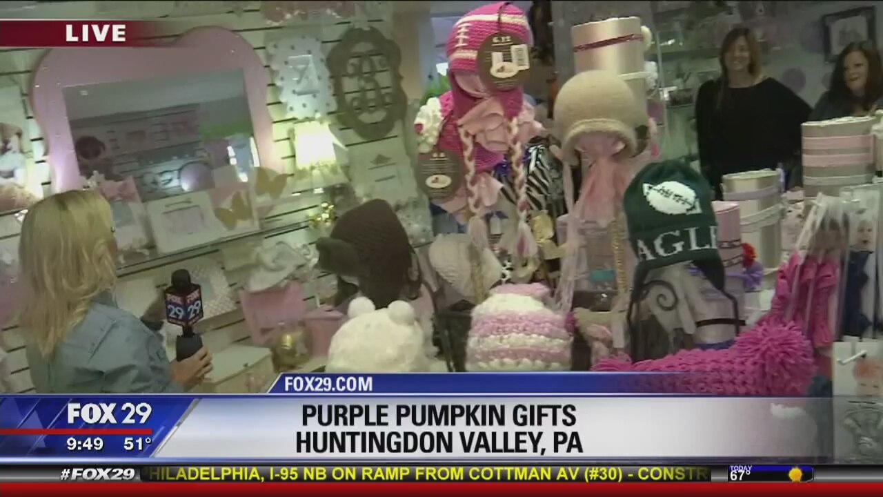 Purple Pumpkin boutique with unique baby gifts