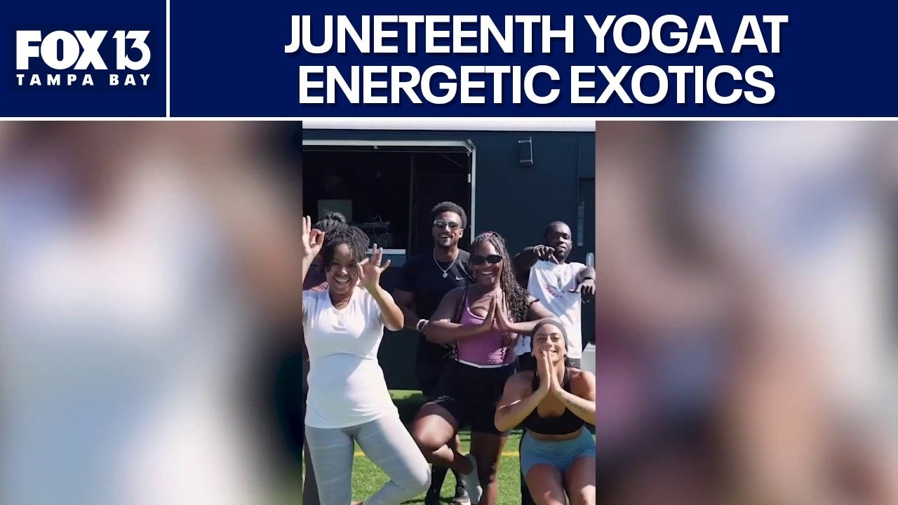 Community honors Juneteenth at yoga event