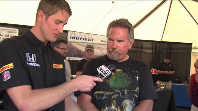 WATCH: IndyFest champ Ryan Hunter-Reay puts Wisconsinites to the test!
