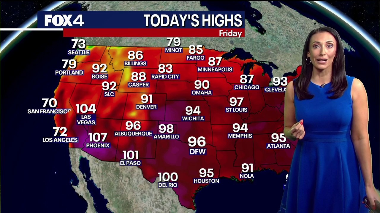 Dallas Weather: July 3 morning forecast