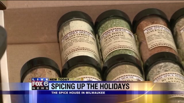 Chip help package a gift box at The Spice House