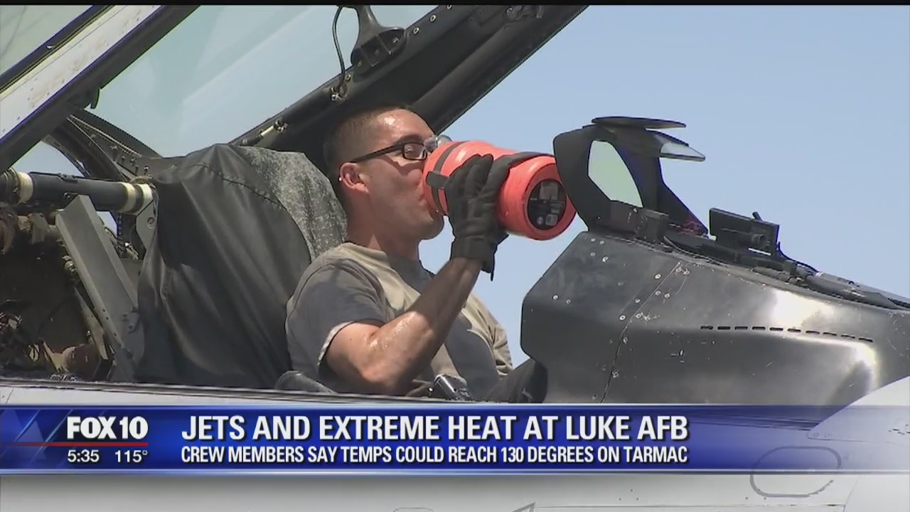 Airmen face even hotter temperatures on Luke Air Force Base tarmac