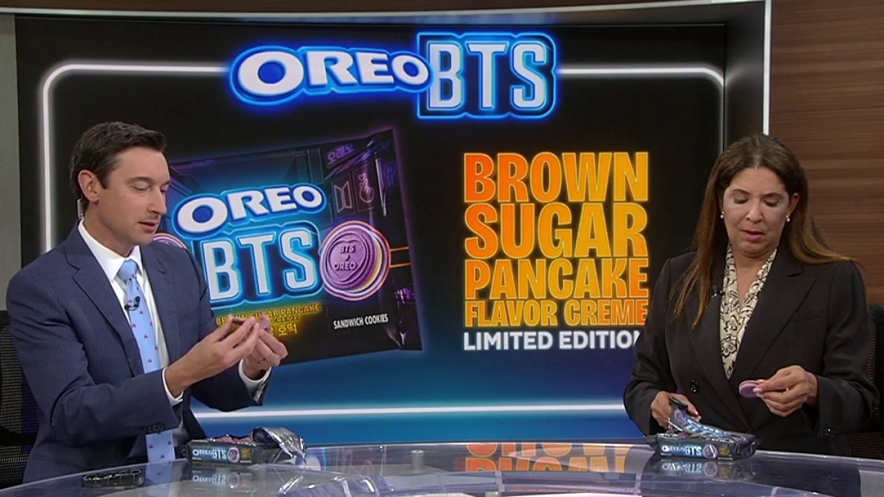 Testing the BTS-themed Oreo