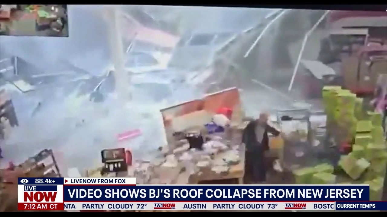 BJ's roof collapses during heavy rain in NJ