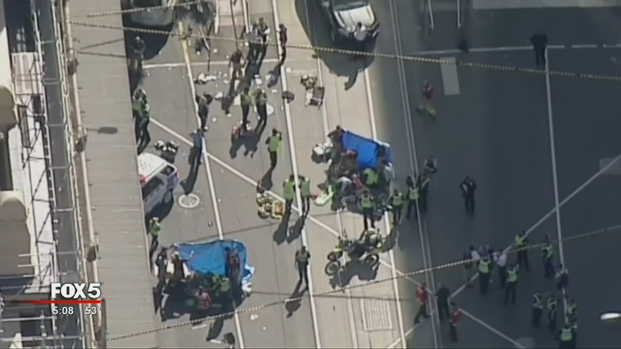 Car slams into crowd in Australia