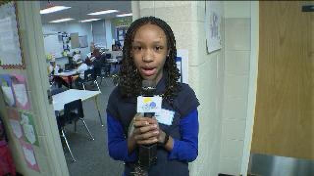 Tony interviews a student at Capitol West Academy