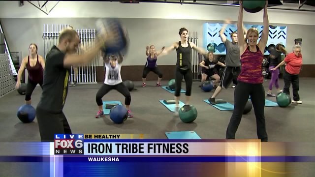 Laura learns variety of workout routines with ball