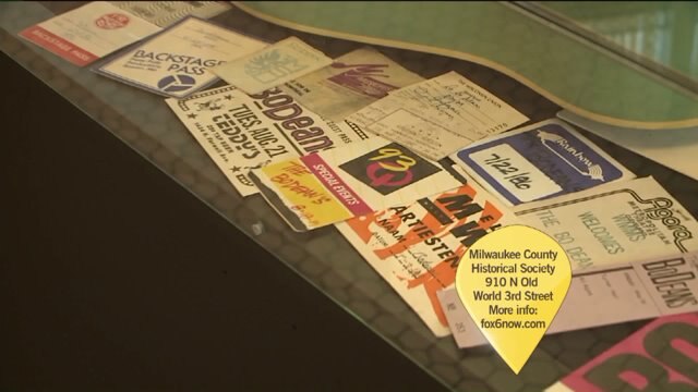 Kramp checks out BoDeans exhibit at Milwaukee County Historical Society