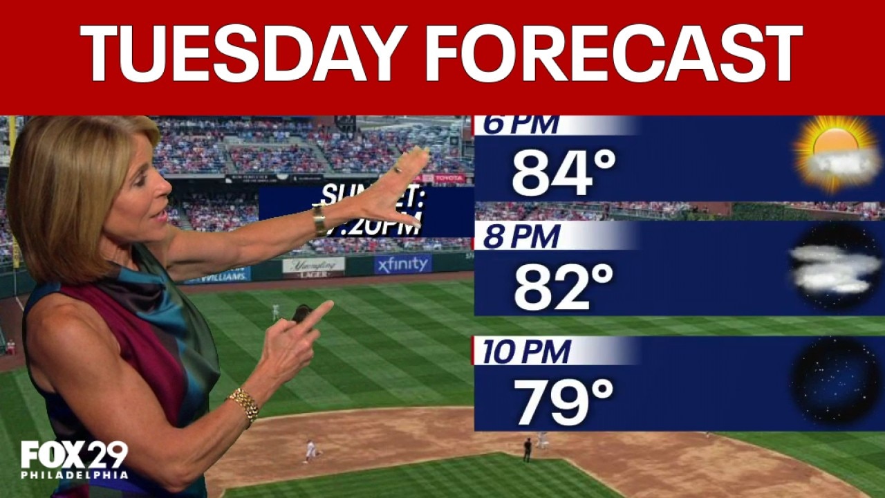 Philadelphia weather: Tuesday evening forecast