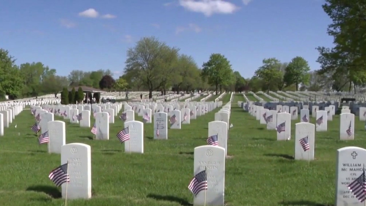 Memorial Day ceremony at Wood National Cemetery