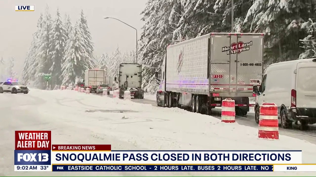 Tracking conditions over WA's Snoqualmie Pass