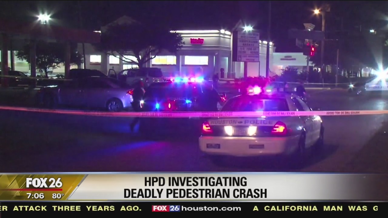 Male struck by car walking across street