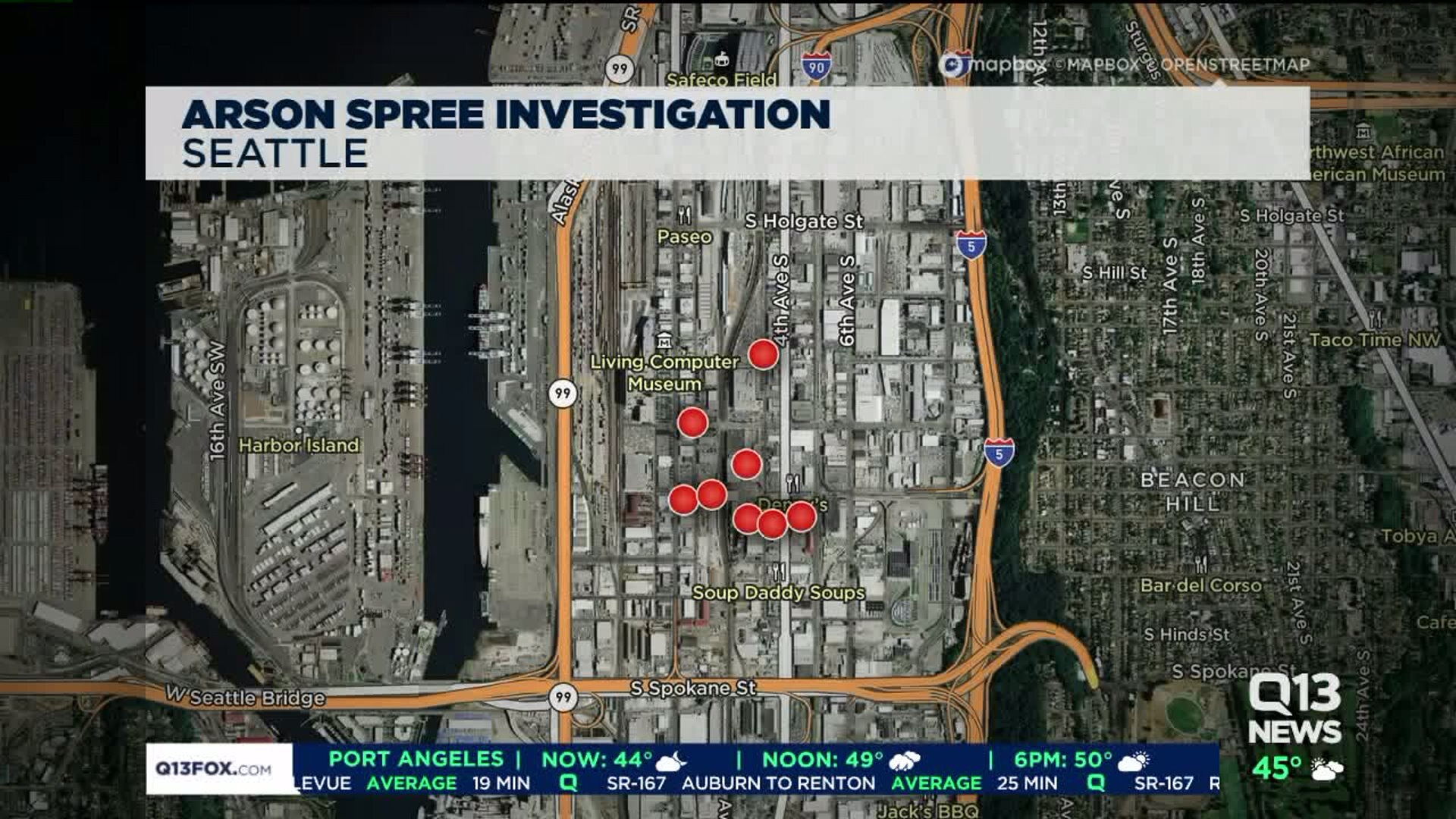 Seattle PD investigating arsons in SoDo neighborhood