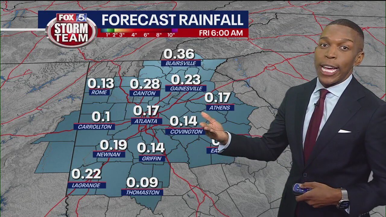 Sunday evening forecast update