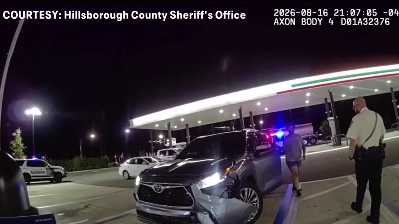 Mother arrested after child drives to gas station